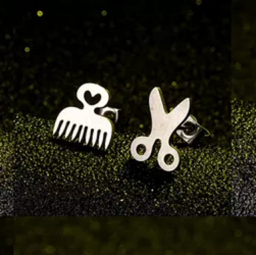 🦋NEW!! Scissor&Comb stud Earrings!